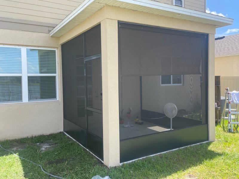 Patio screen enclosure